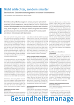 Zeitschriftenartikel zum BGM-Konzept