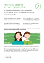 Informationsblatt „Schnelle Hilfe“